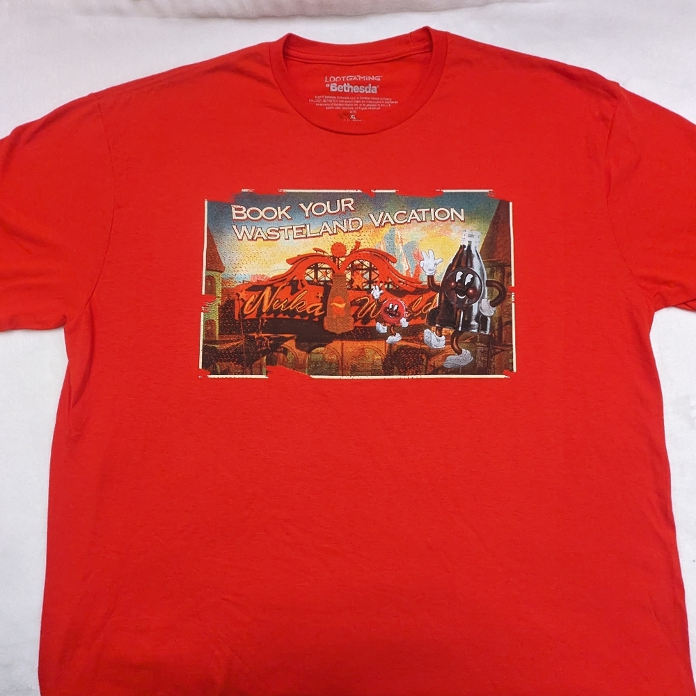 Bethesda Fallout 4 Nuka World Red T-Shirt XL